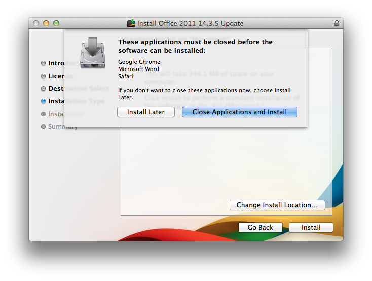 office no longer updating for mac